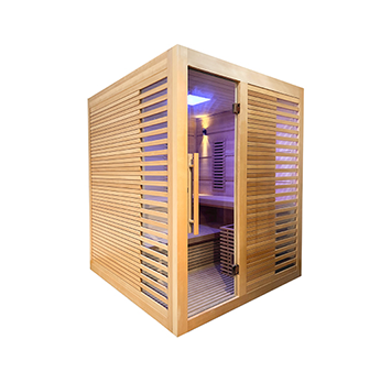 Solid wood home sauna room