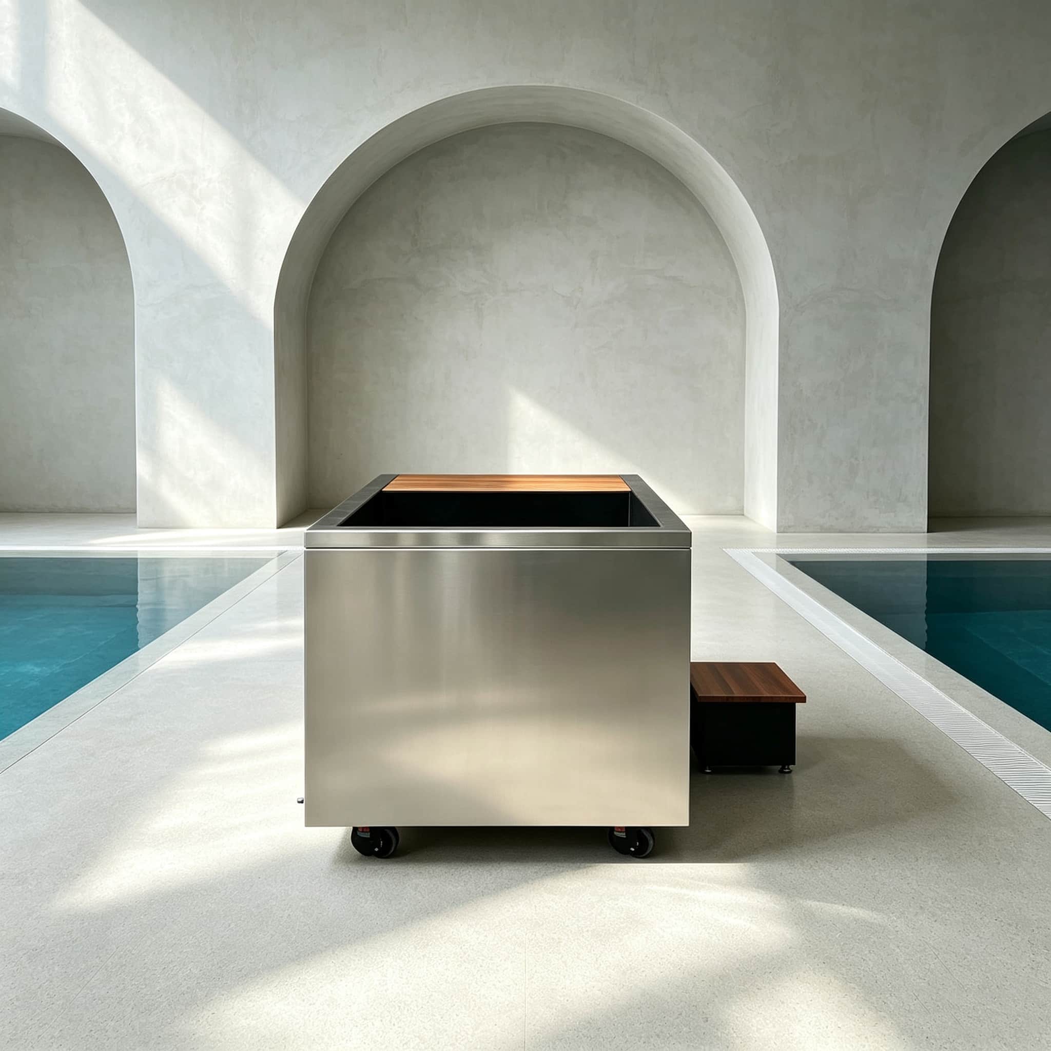 Bropool CT-26 cold plunge in an illustrative product scene