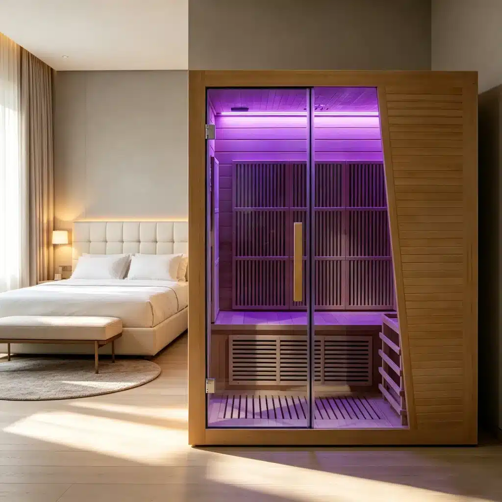 Illustrative room or outdoor setting showing the complete Bropool IS-1503 sauna