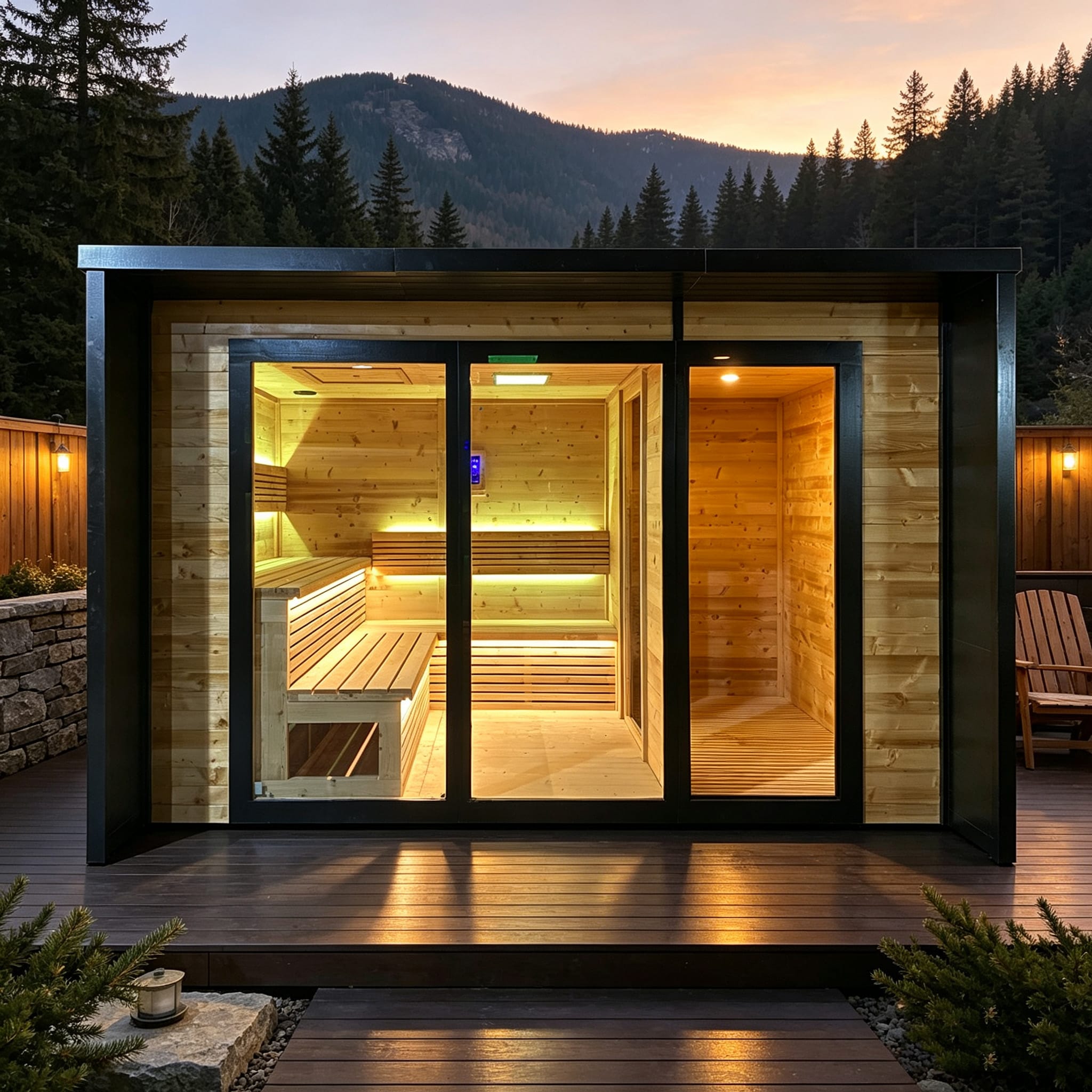 Bropool OS-1103 sauna in an illustrative product scene