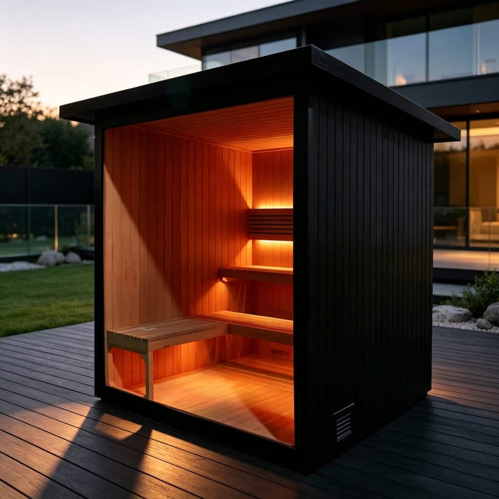 Bropool OS-1107 sauna in an illustrative product scene