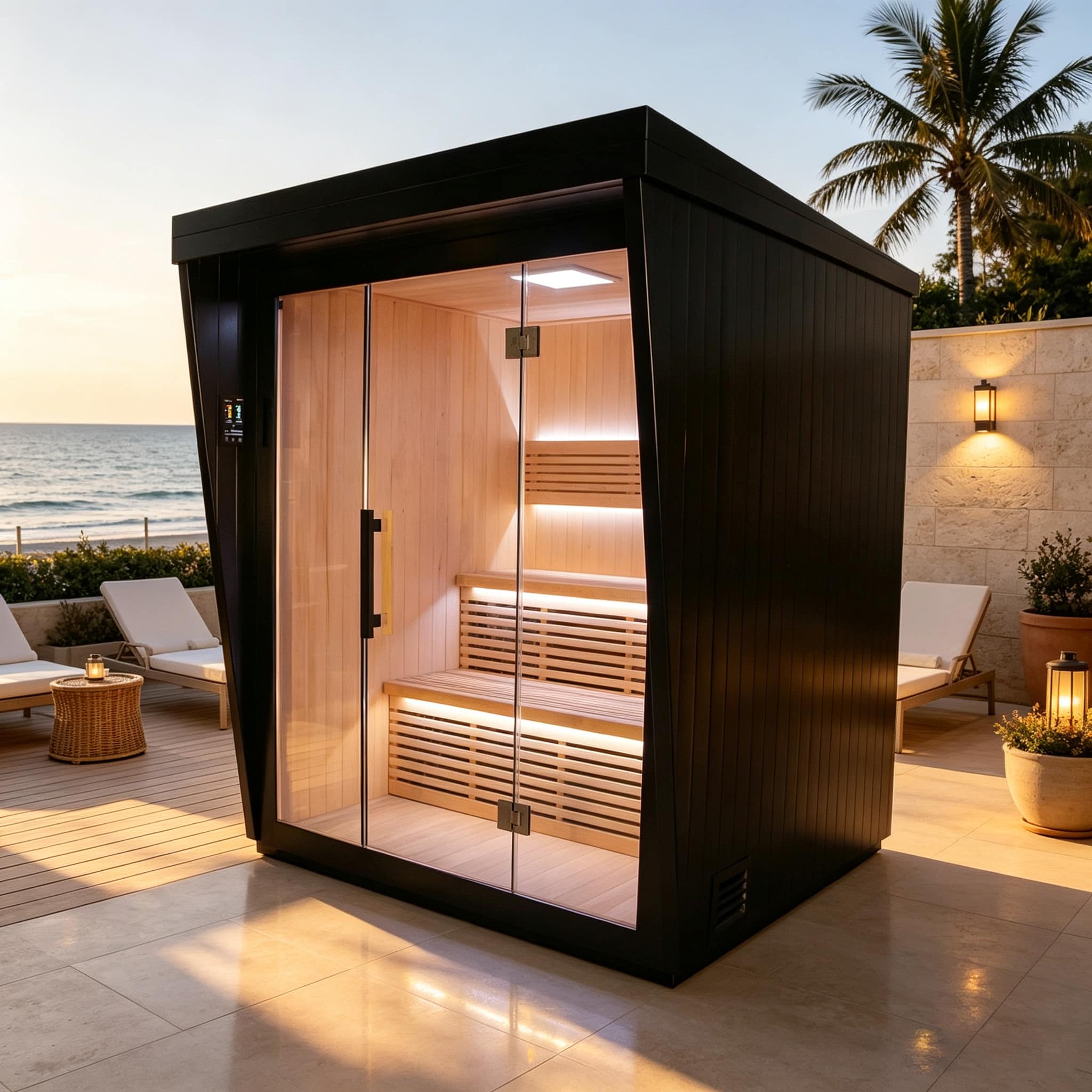 Bropool OS-1200 sauna in an illustrative product scene