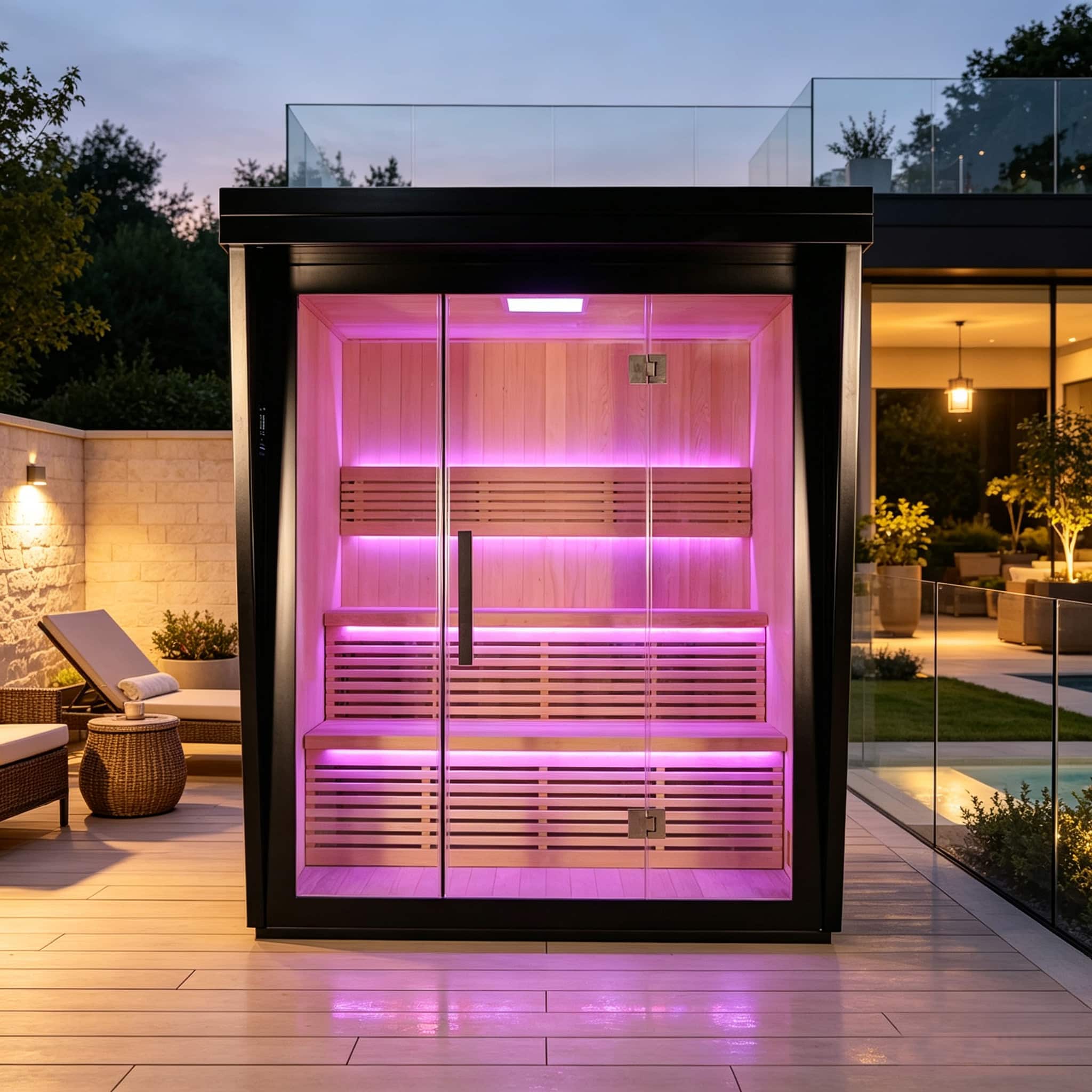 Bropool OS-1200 sauna in an illustrative product scene
